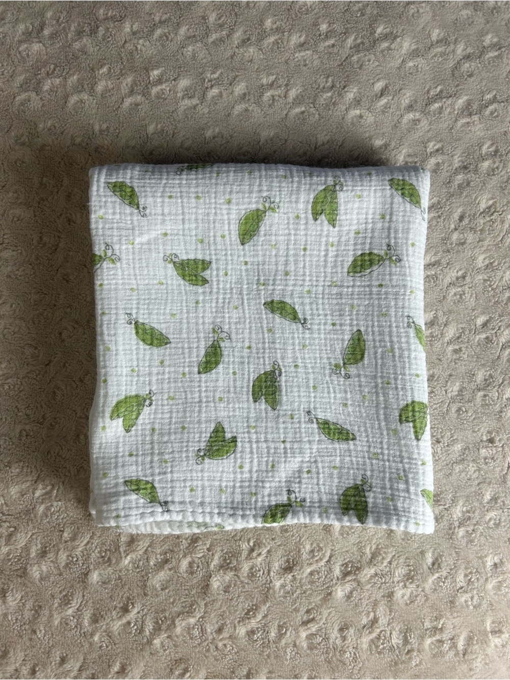 SwaddleMe Summer Infant Pea Pod Baby Swaddle Blanket Green White Muslin Dot 2013
